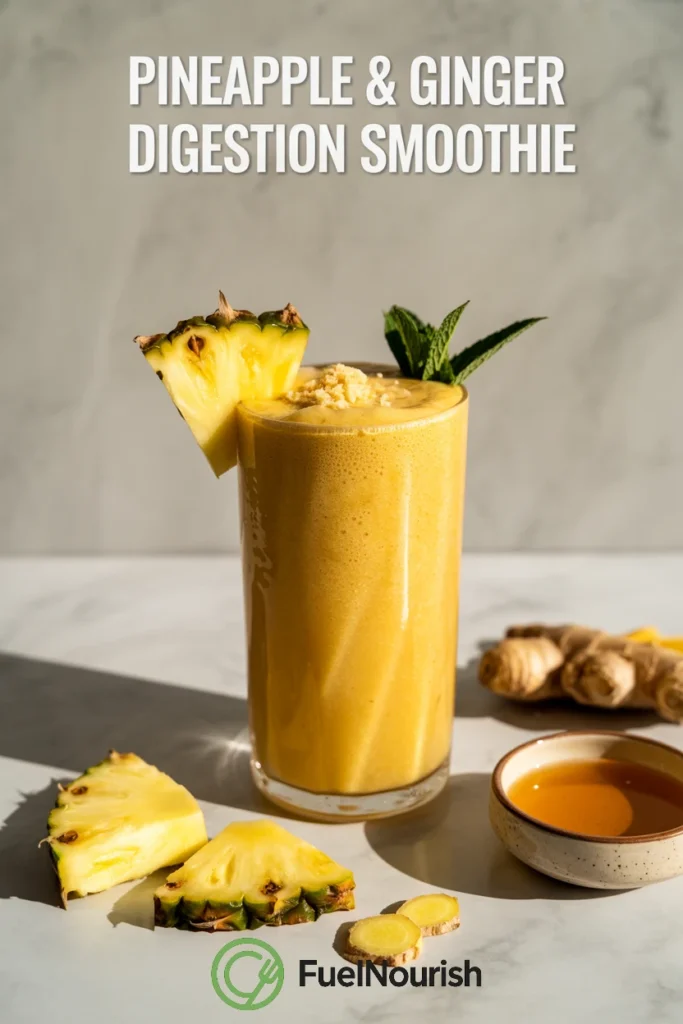 Pineapple & Ginger Digestion Smoothie