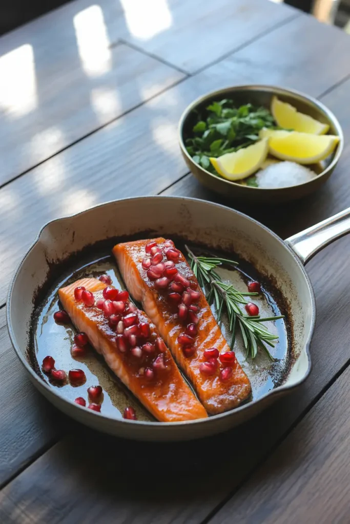 Pomegranate Glazed Salmon