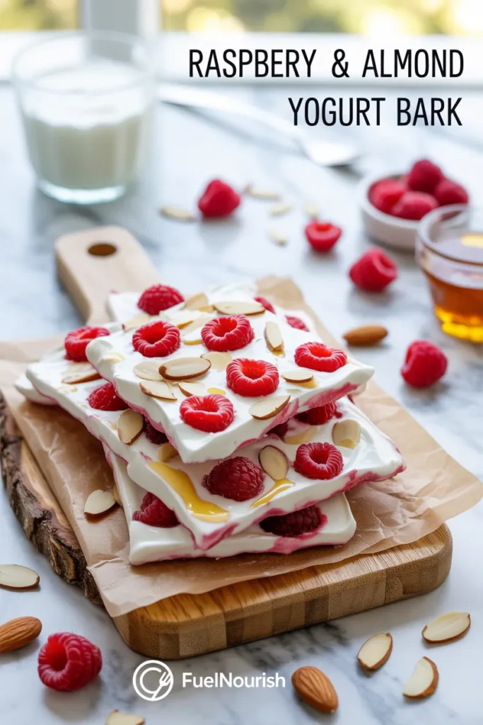 Raspberry & Almond Yogurt Bark
