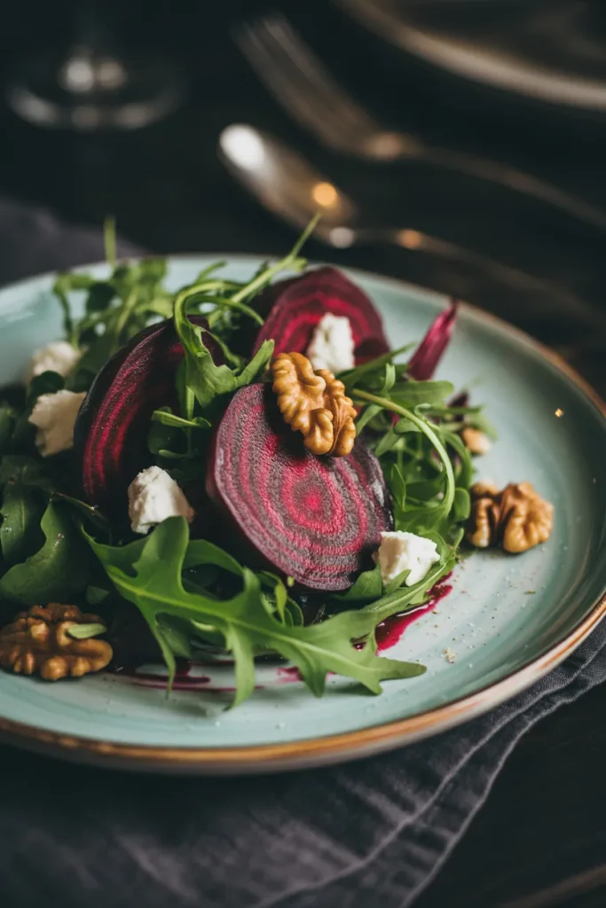 Roasted Beet & Arugula Salad