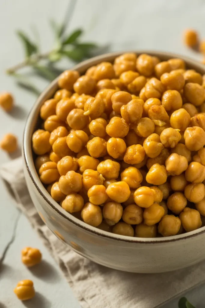 Roasted Chickpeas with Turmeric