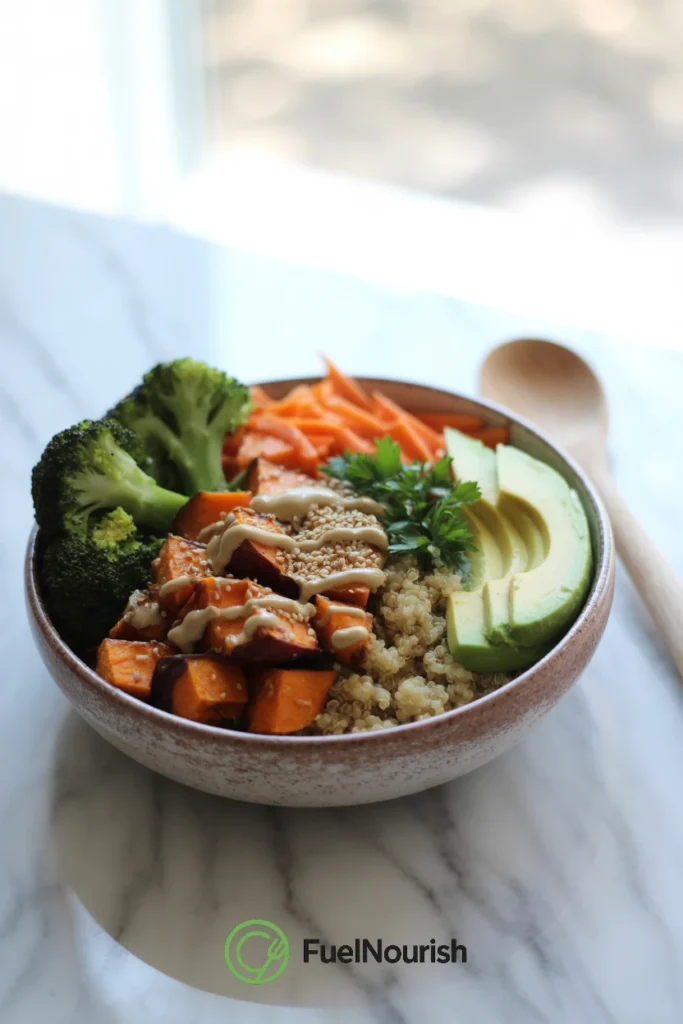 Roasted Sweet Potato & Quinoa Bowl