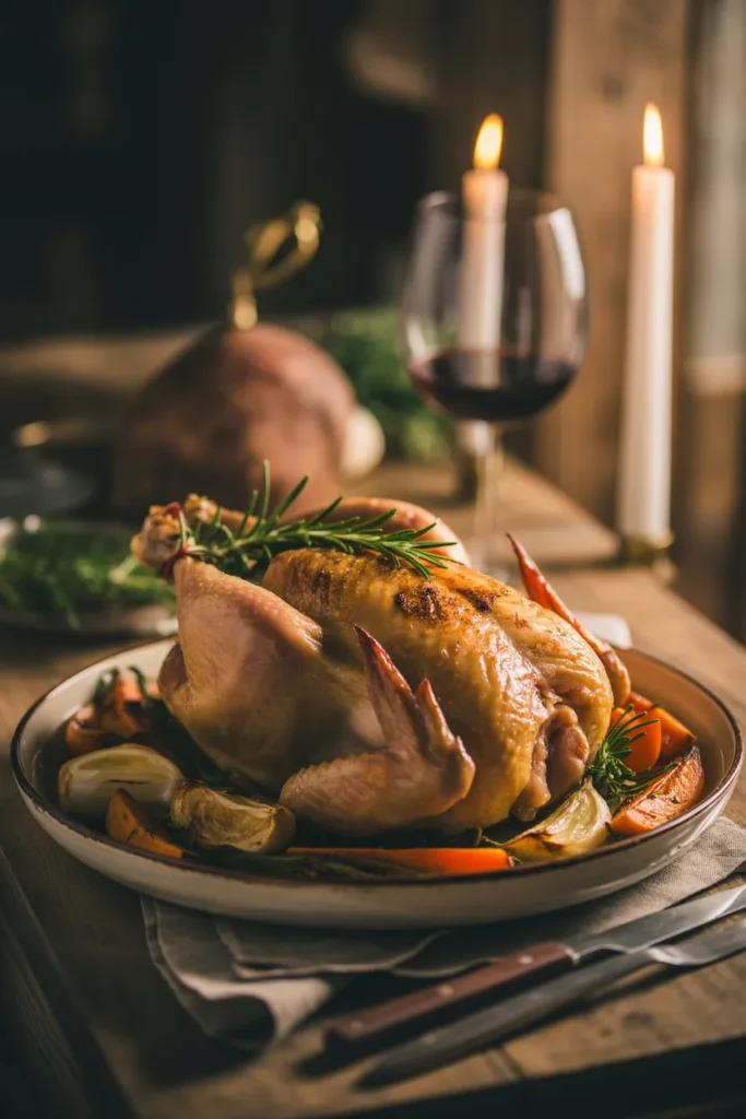 Rosemary Garlic Roast Chicken with Vegetables