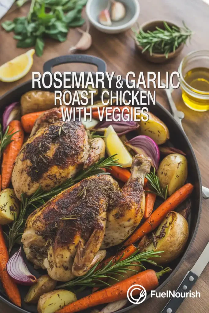 Rosemary & Garlic Roast Chicken with Veggies