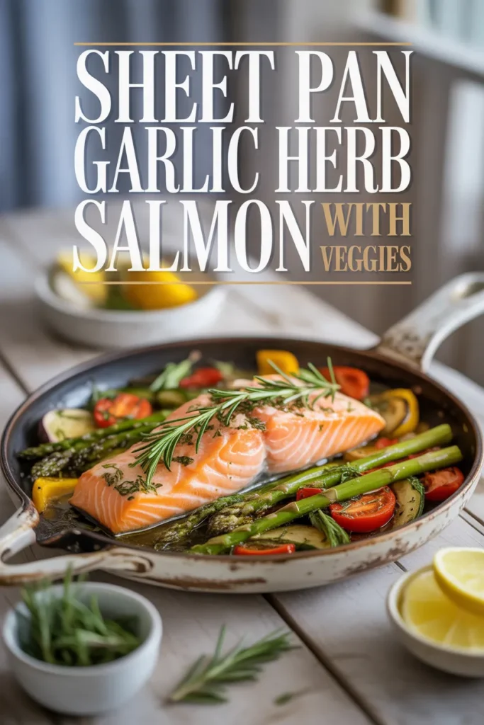 Sheet Pan Garlic Herb Salmon with Veggies