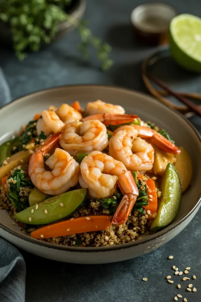 Shrimp & Quinoa Stir-Fry