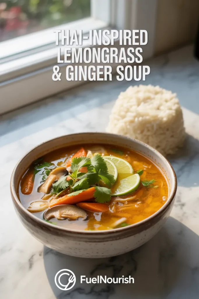 Thai-Inspired Lemongrass & Ginger Soup