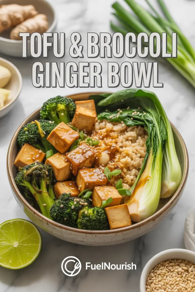 Tofu & Broccoli Ginger Bowl
