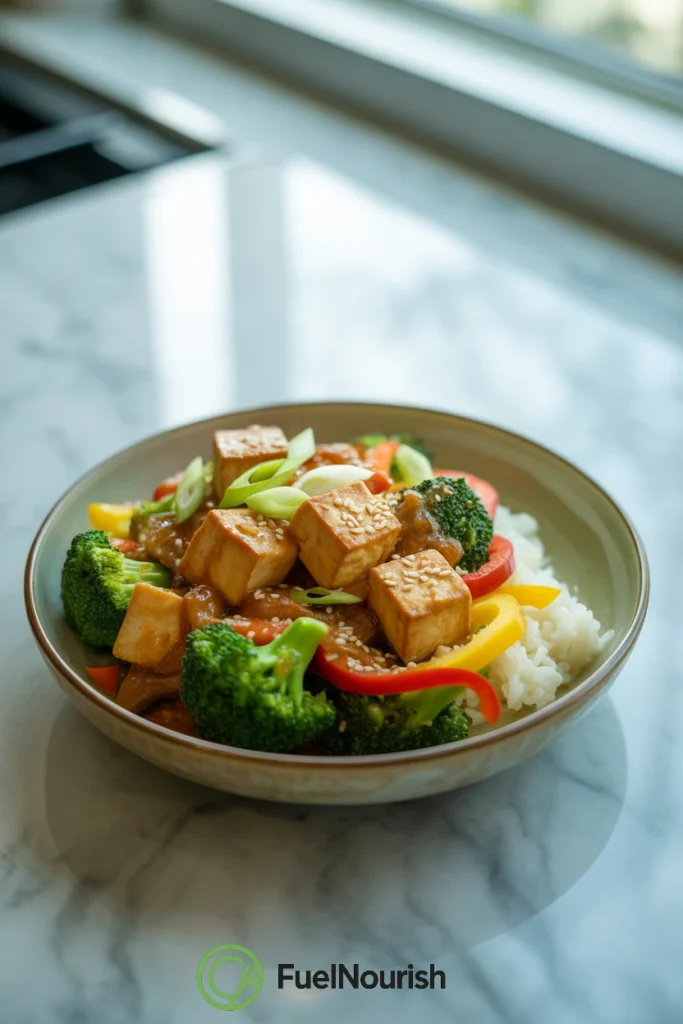 Tofu & Broccoli Stir-Fry with Ginger