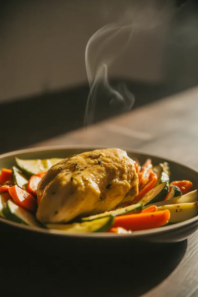 Turmeric Garlic Chicken with Roasted Veggies