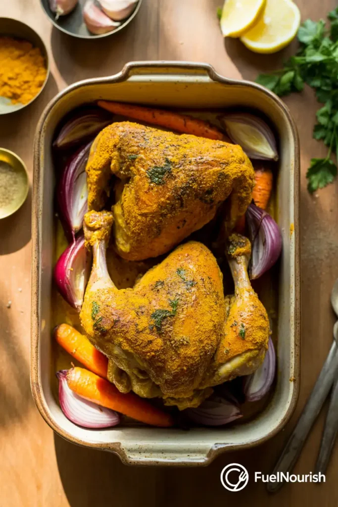 Turmeric Garlic Roasted Chicken
