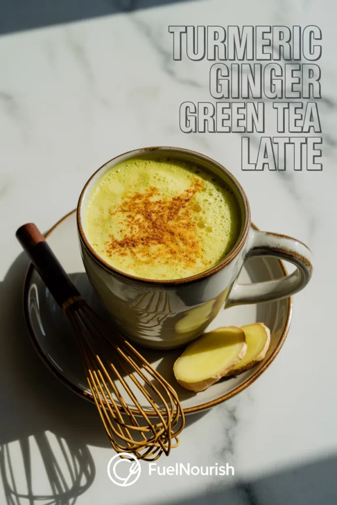 Turmeric Ginger Green Tea Latte