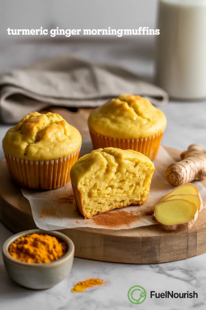 Turmeric Ginger Morning Muffins
