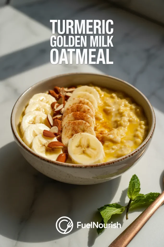 Turmeric Golden Milk Oatmeal