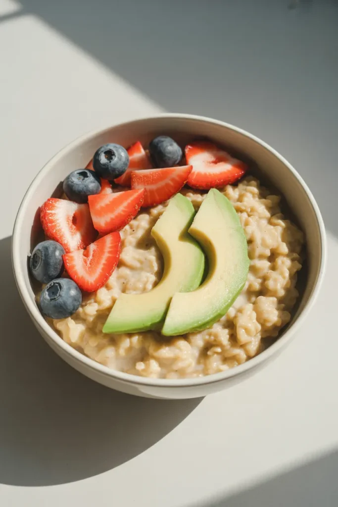 Avocado & Berry Oatmeal Bowl