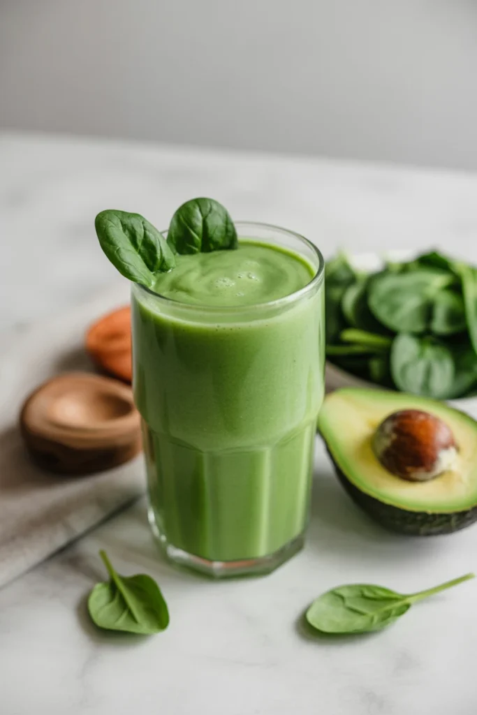 Avocado Spinach Protein Smoothie