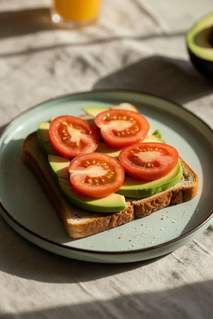 Avocado & Tomato Whole Grain Toast
