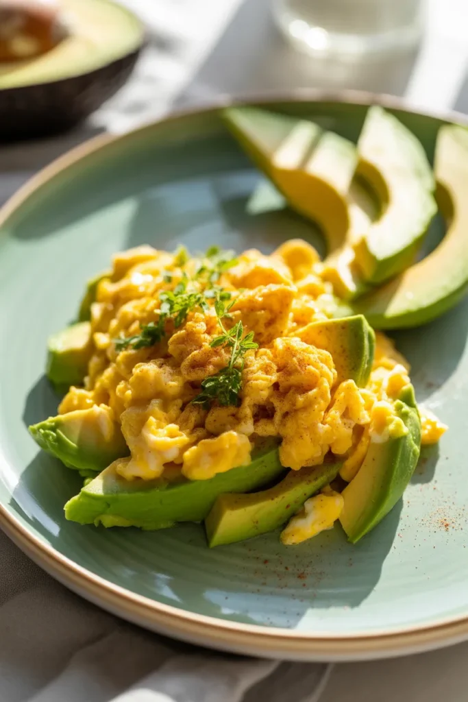 Avocado & Turmeric Egg Scramble