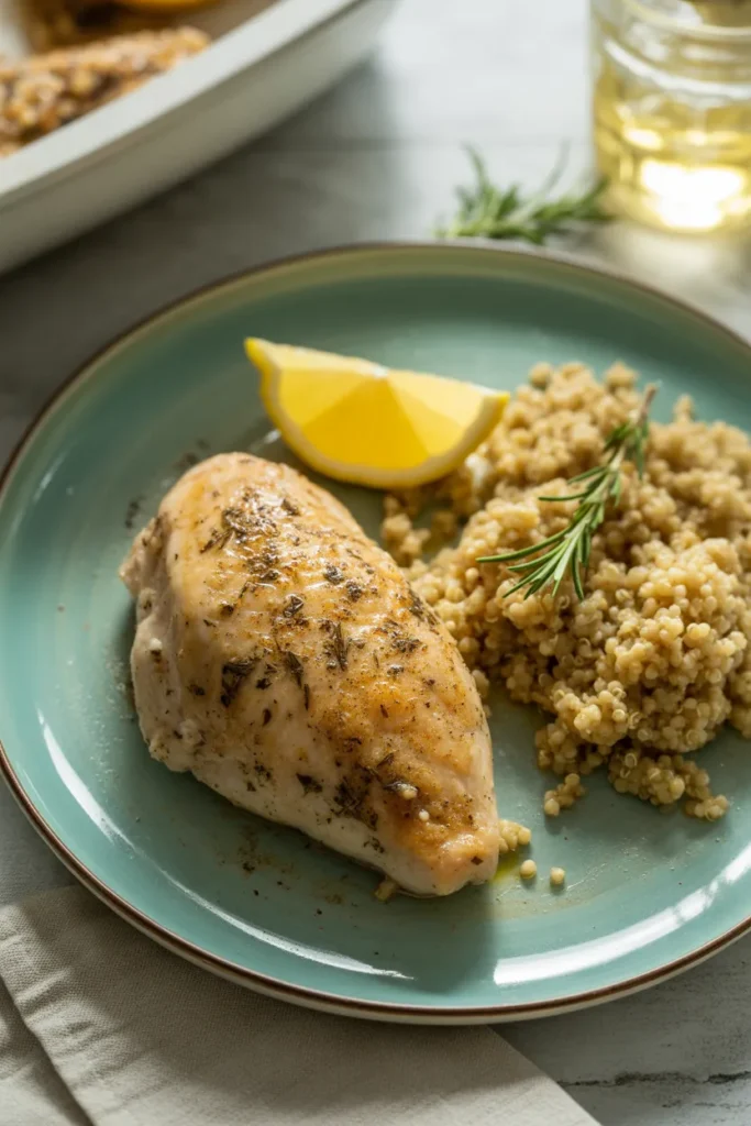 Baked Lemon Herb Chicken with Quinoa