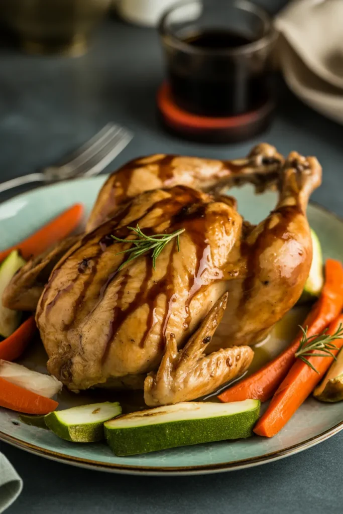 Balsamic Chicken with Roasted Veggies