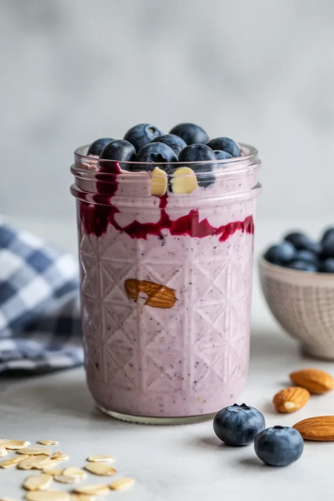 Blueberry Almond Overnight Oats