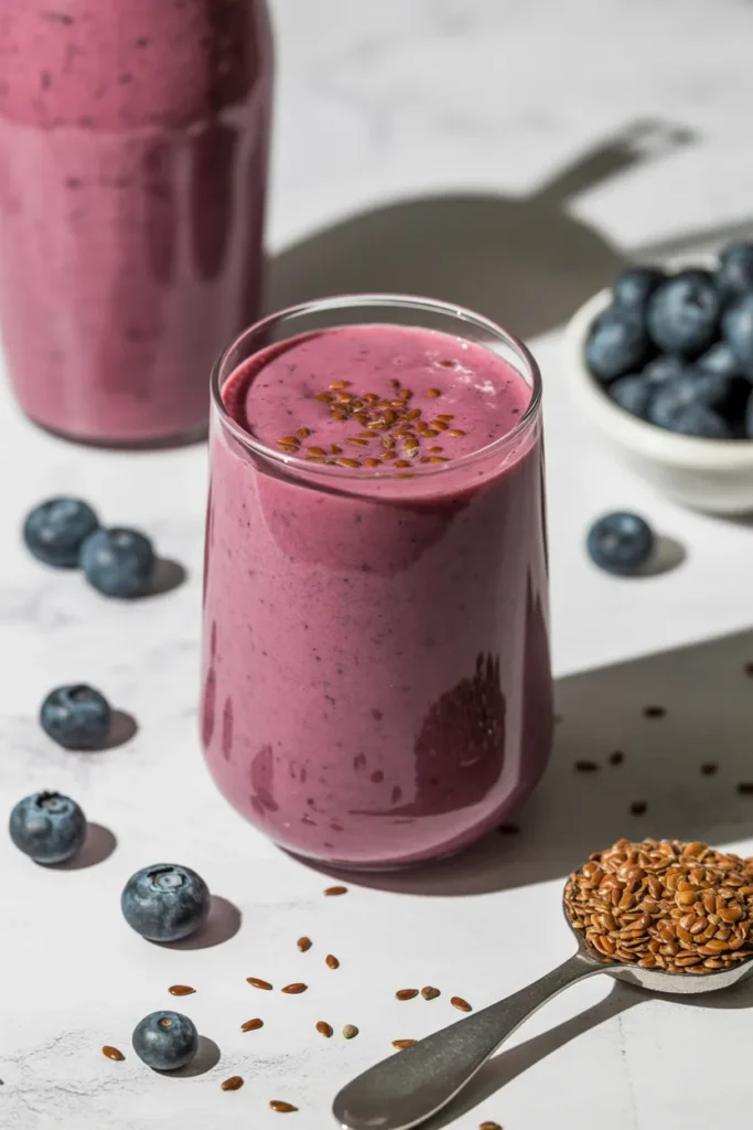 Blueberry Flax Smoothie