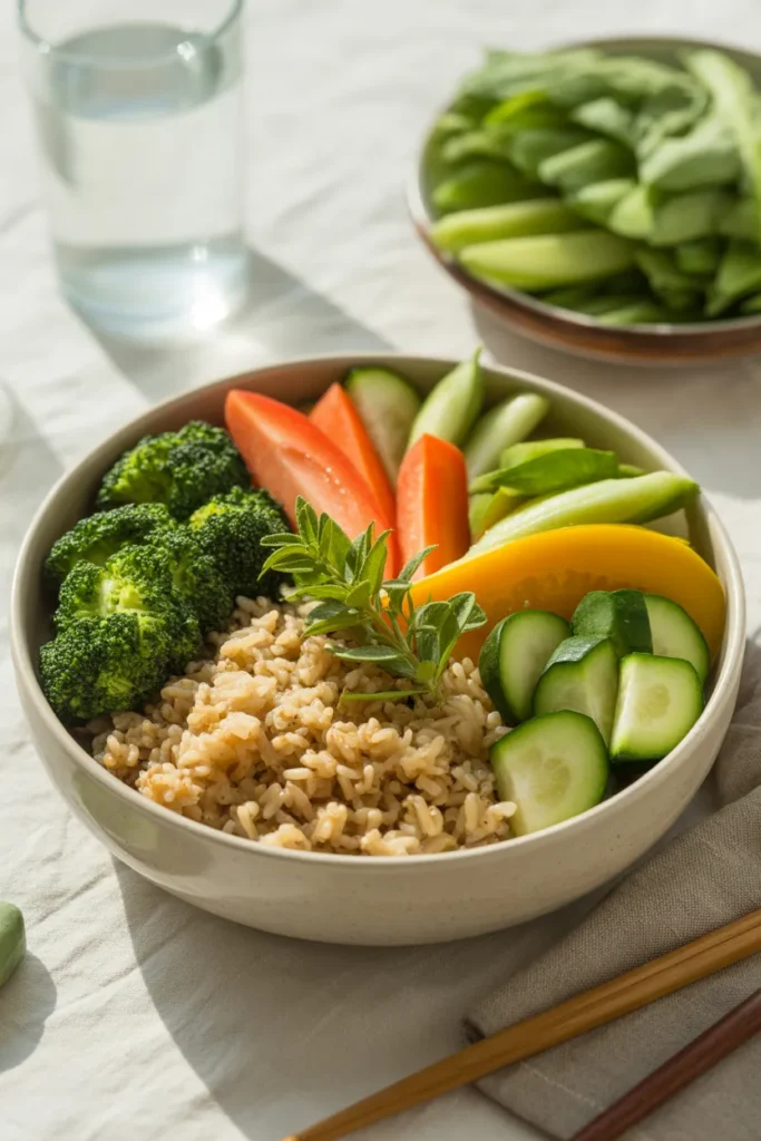 Brown Rice & Veggie Buddha Bowl
