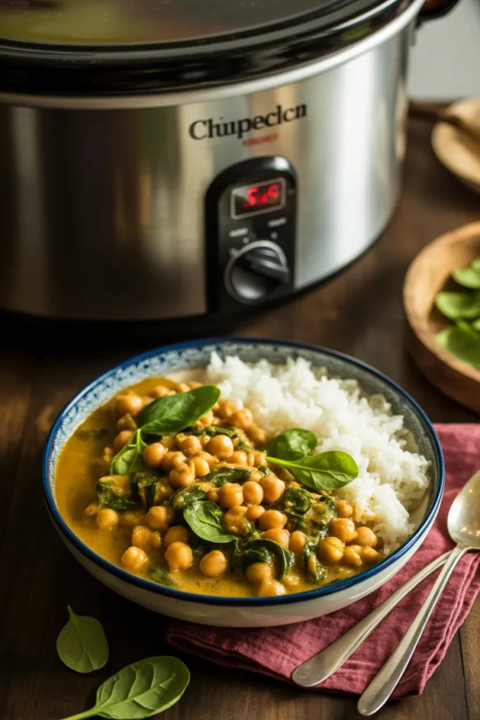 Chickpea & Spinach Curry