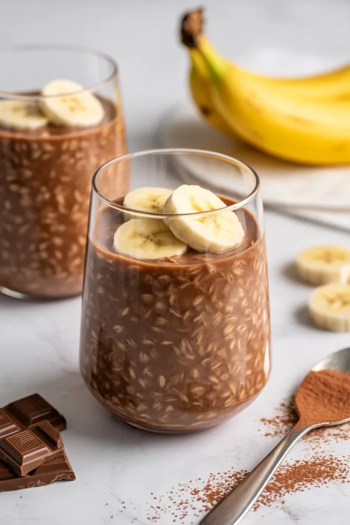 Chocolate Banana Overnight Oats