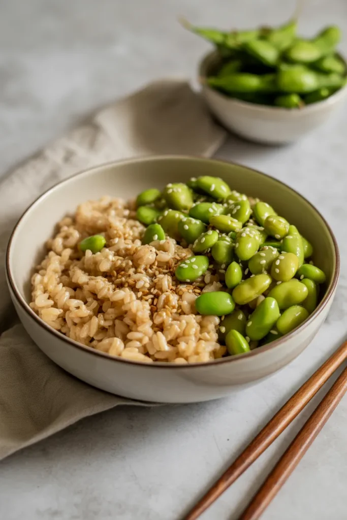 Edamame Brown Rice Bowl