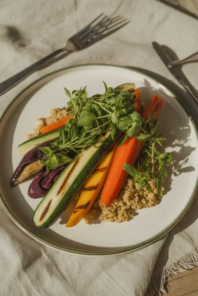 Grilled Vegetable & Quinoa Plate