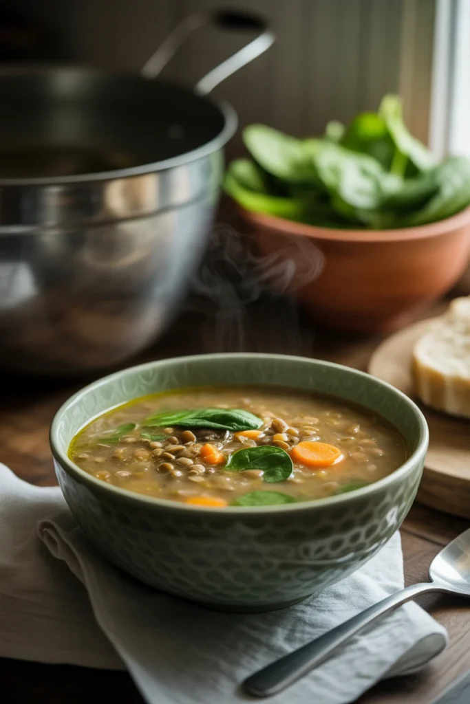 Lentil & Spinach Soup
