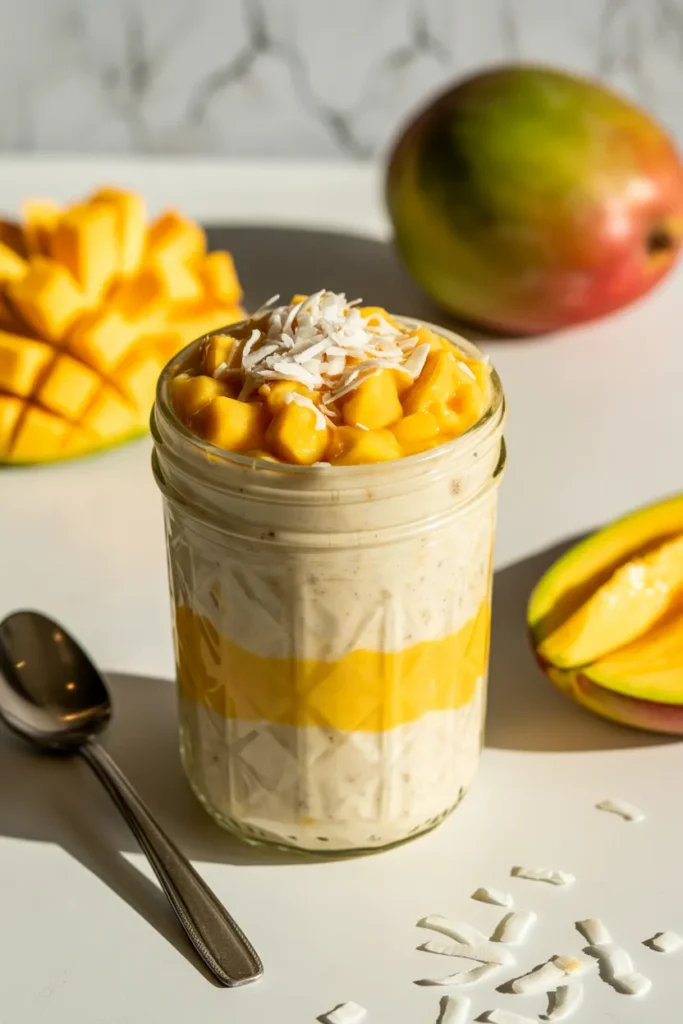 Mango Coconut Overnight Oats