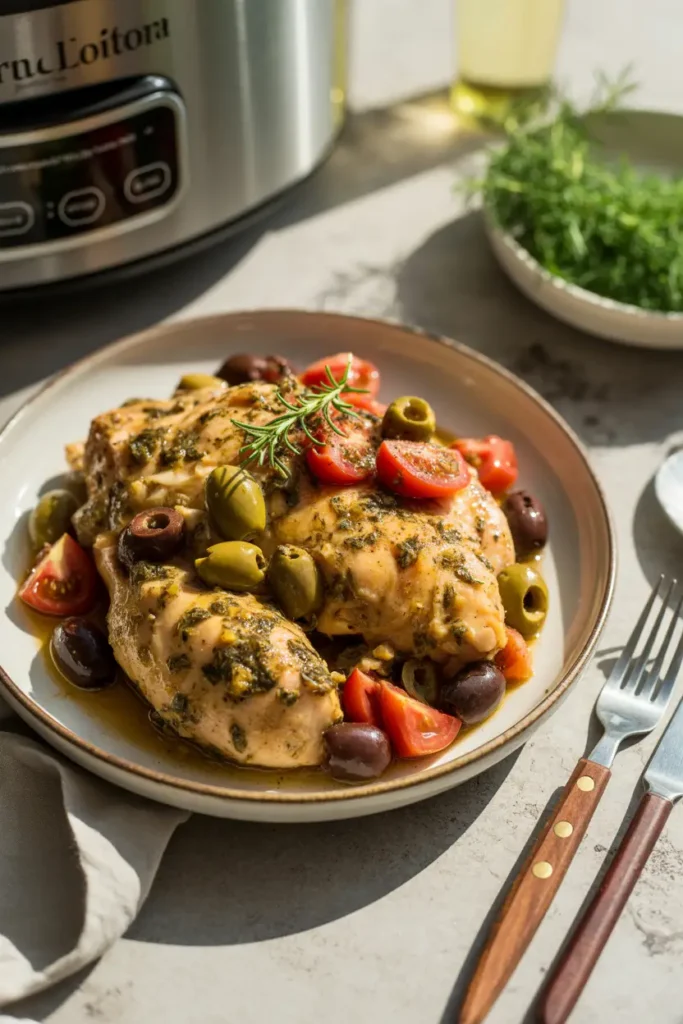 Mediterranean Chicken with Olives