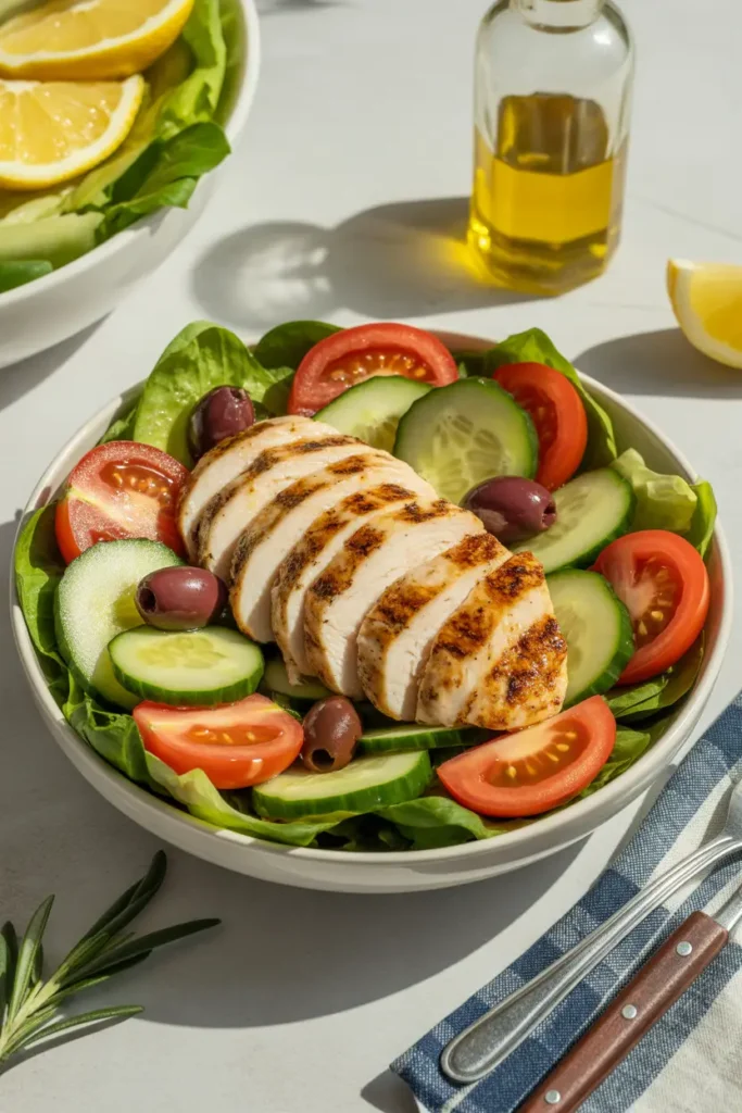 Mediterranean Grilled Chicken Salad