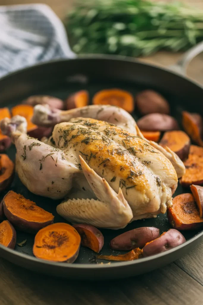 One-Pan Chicken & Sweet Potato Dinner