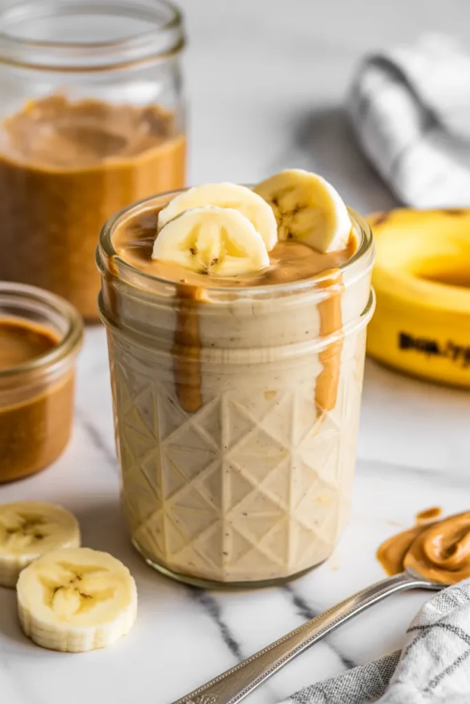 Peanut Butter Banana Overnight Oats