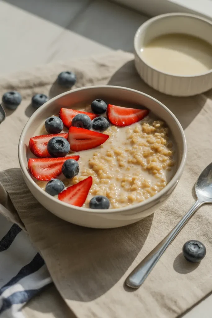 Quinoa Breakfast Porridge with Berries