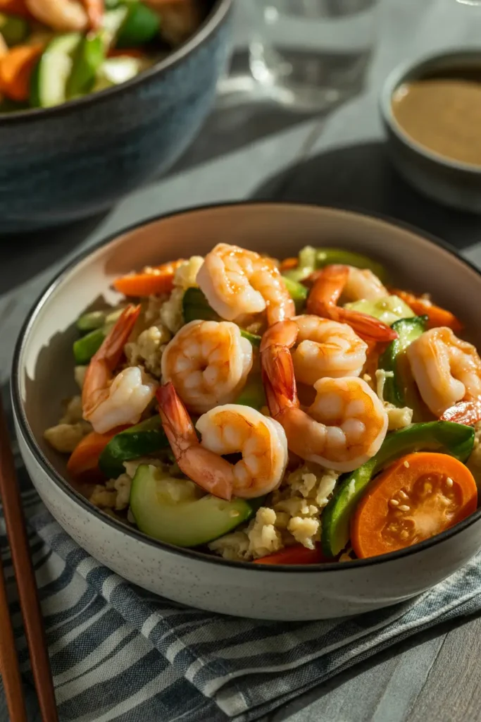 Shrimp & Cauliflower Rice Stir-Fry