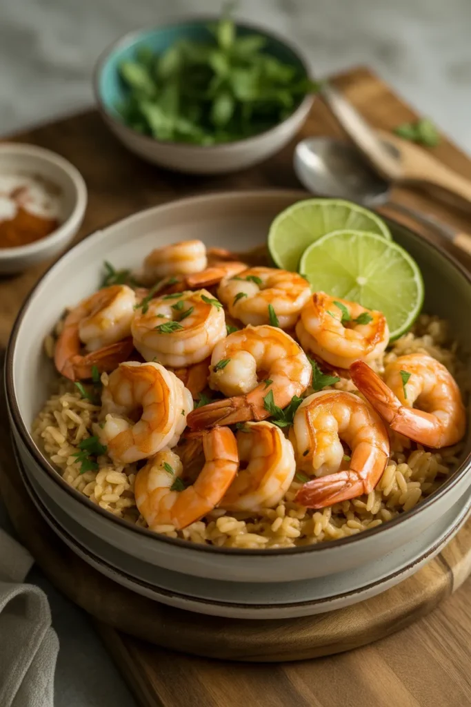 Spicy Shrimp & Brown Rice Bowl