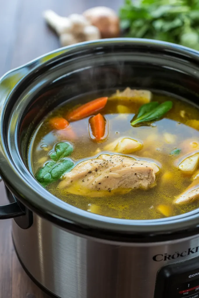 Turmeric Garlic Chicken Soup