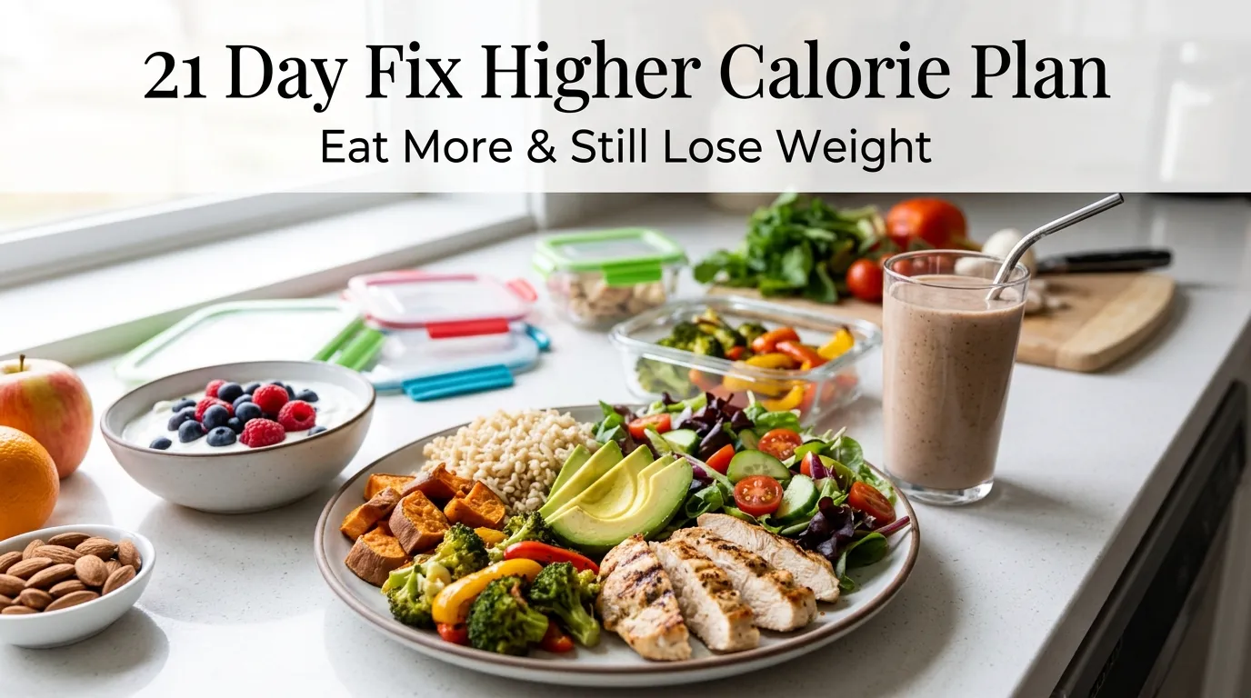 21 Day Fix Higher Calorie Plan (Eat More & Still Lose Weight)