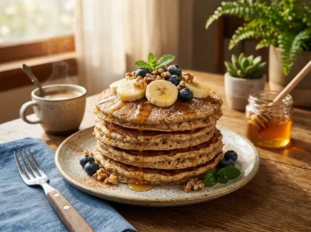 Banana Oat Pancakes