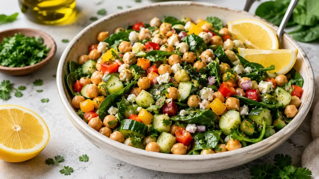 Chickpea & Veggie Protein Salad