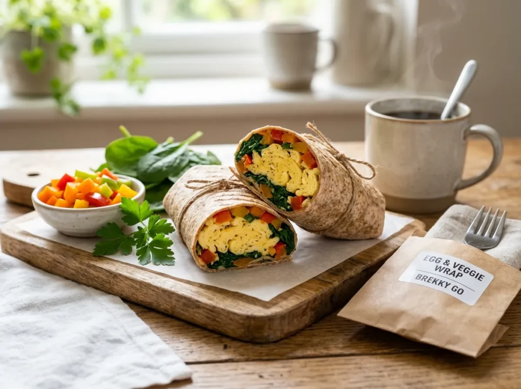 Egg and Veggie Breakfast Wrap