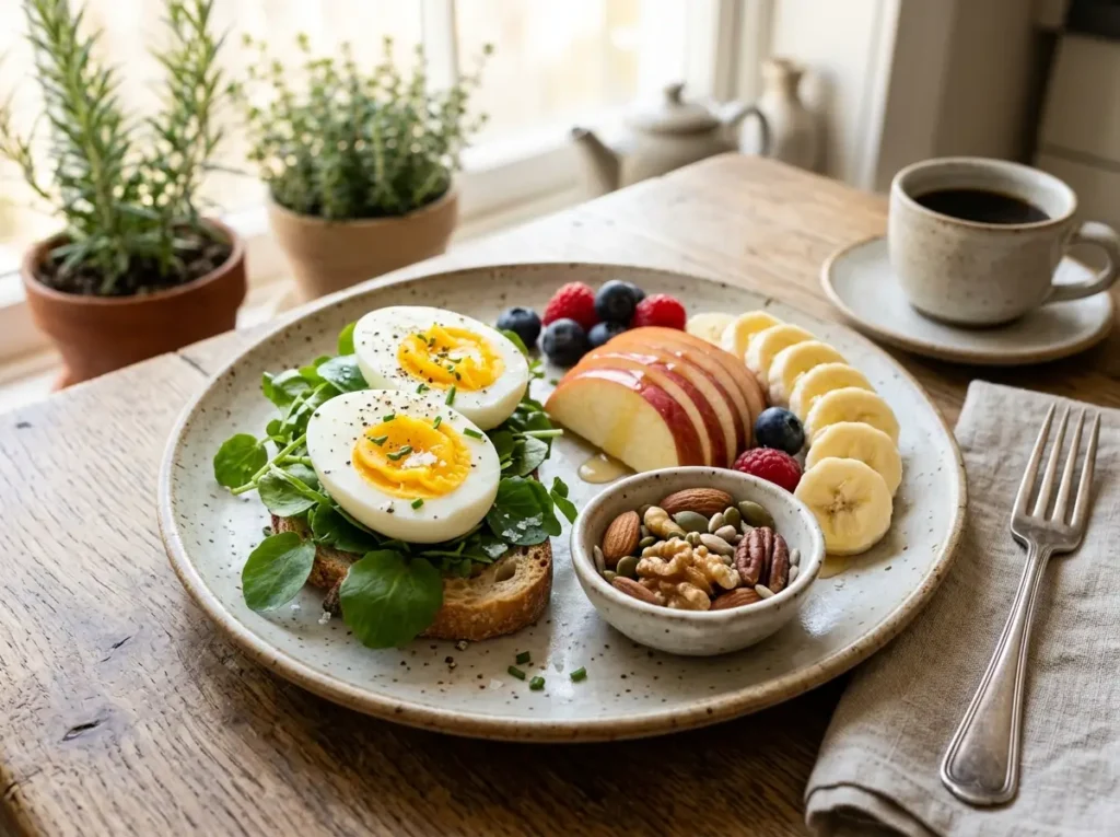 Hard-Boiled Eggs with Fruit
