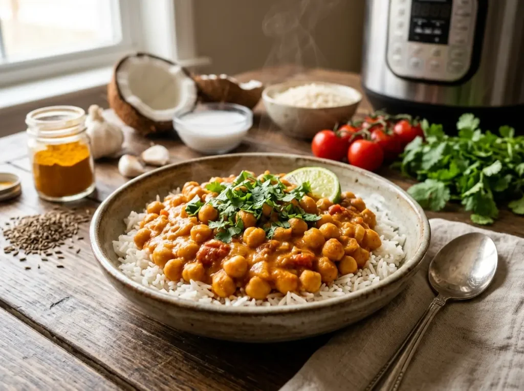 Instant Pot Chickpea Curry