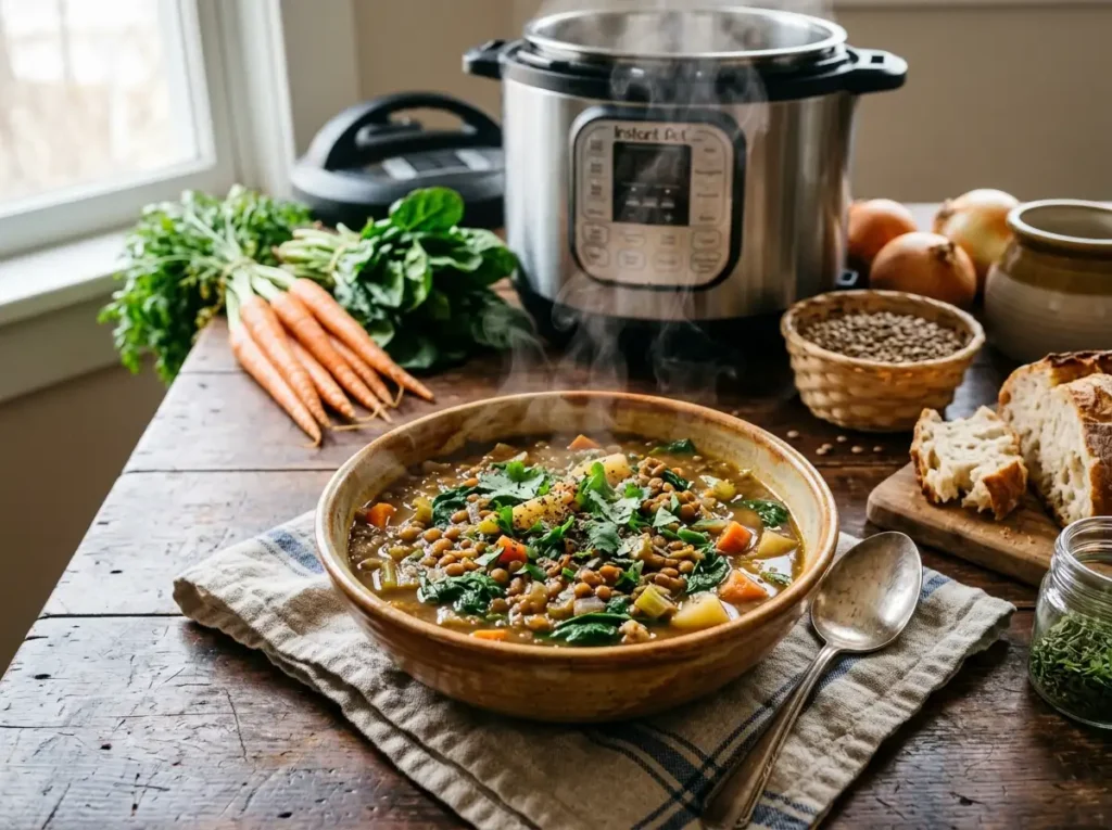 Instant Pot Lentil Veggie Stew