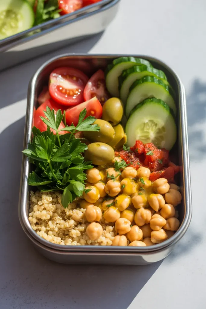 Mediterranean Chickpea Quinoa Bowl