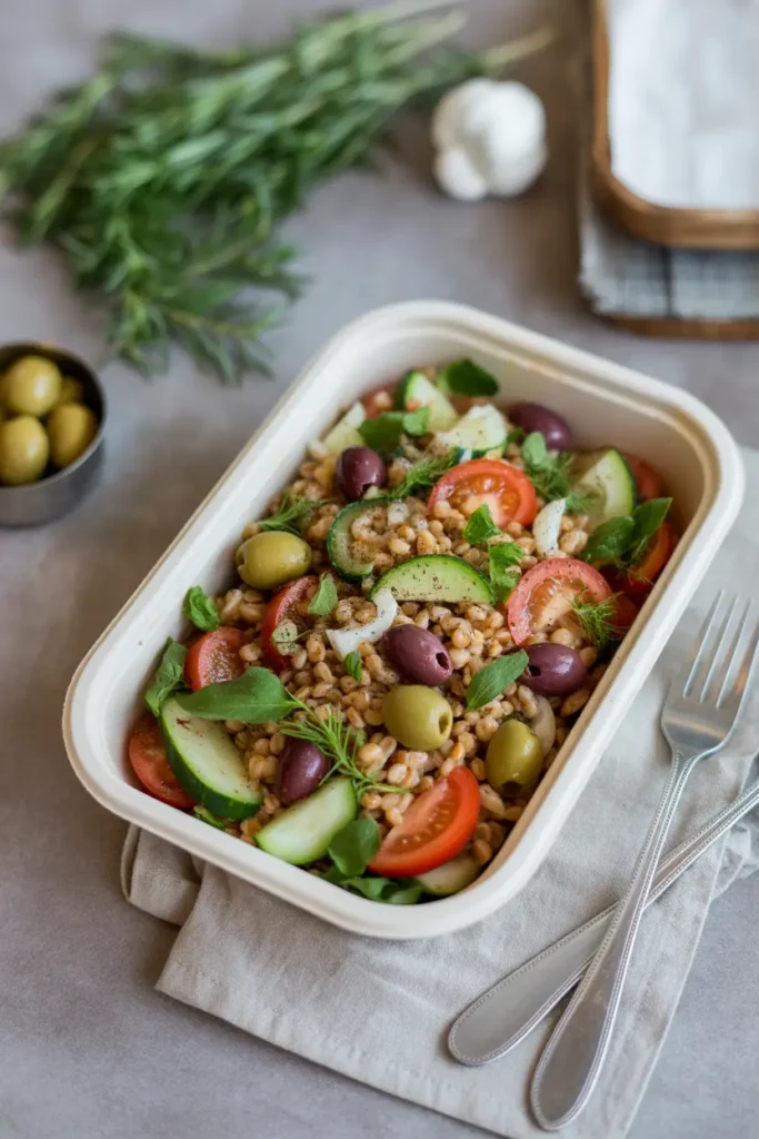 Mediterranean Farro Salad